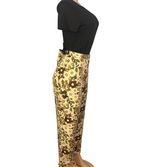 3/$30 🍂 International Concepts Brown Floral Silk Cigarette Pants - Picture 4 of 9